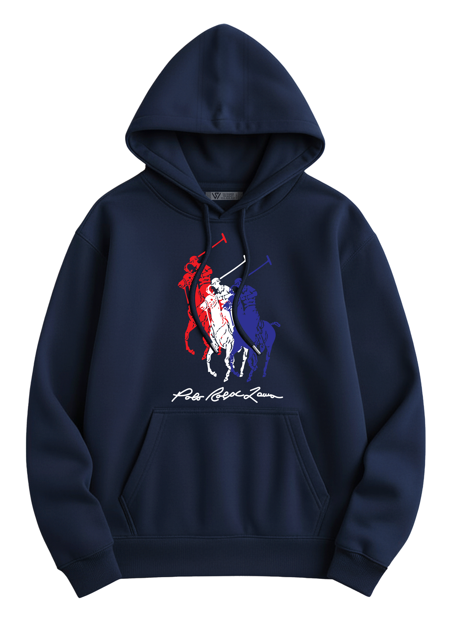 Polo Hoodie - Basic Printed