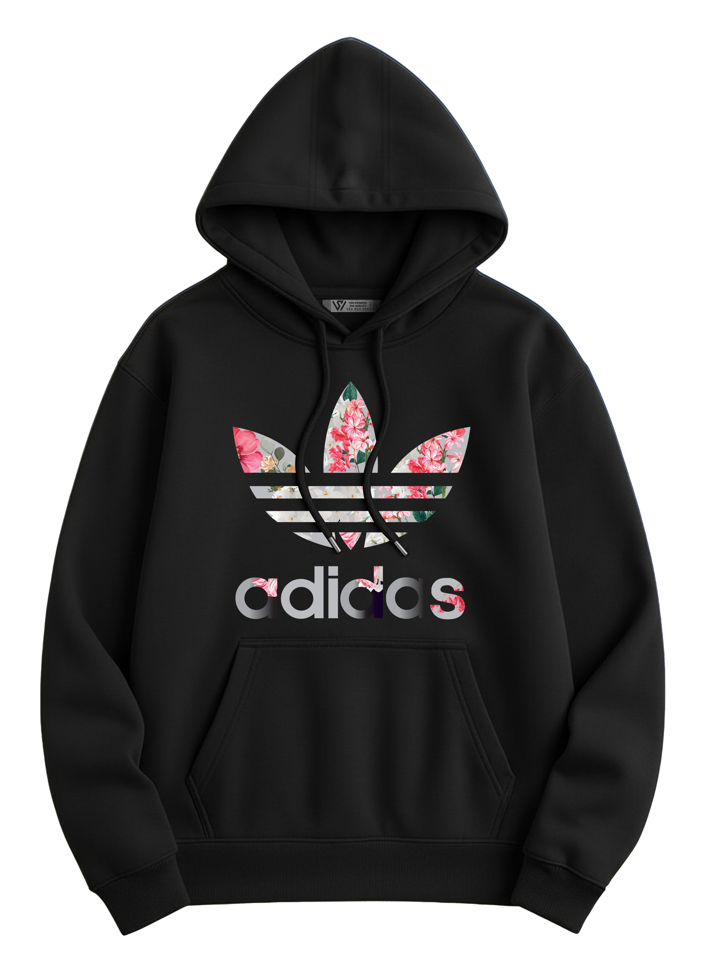 Adidas(Pink) Hoodie - Basic Printed