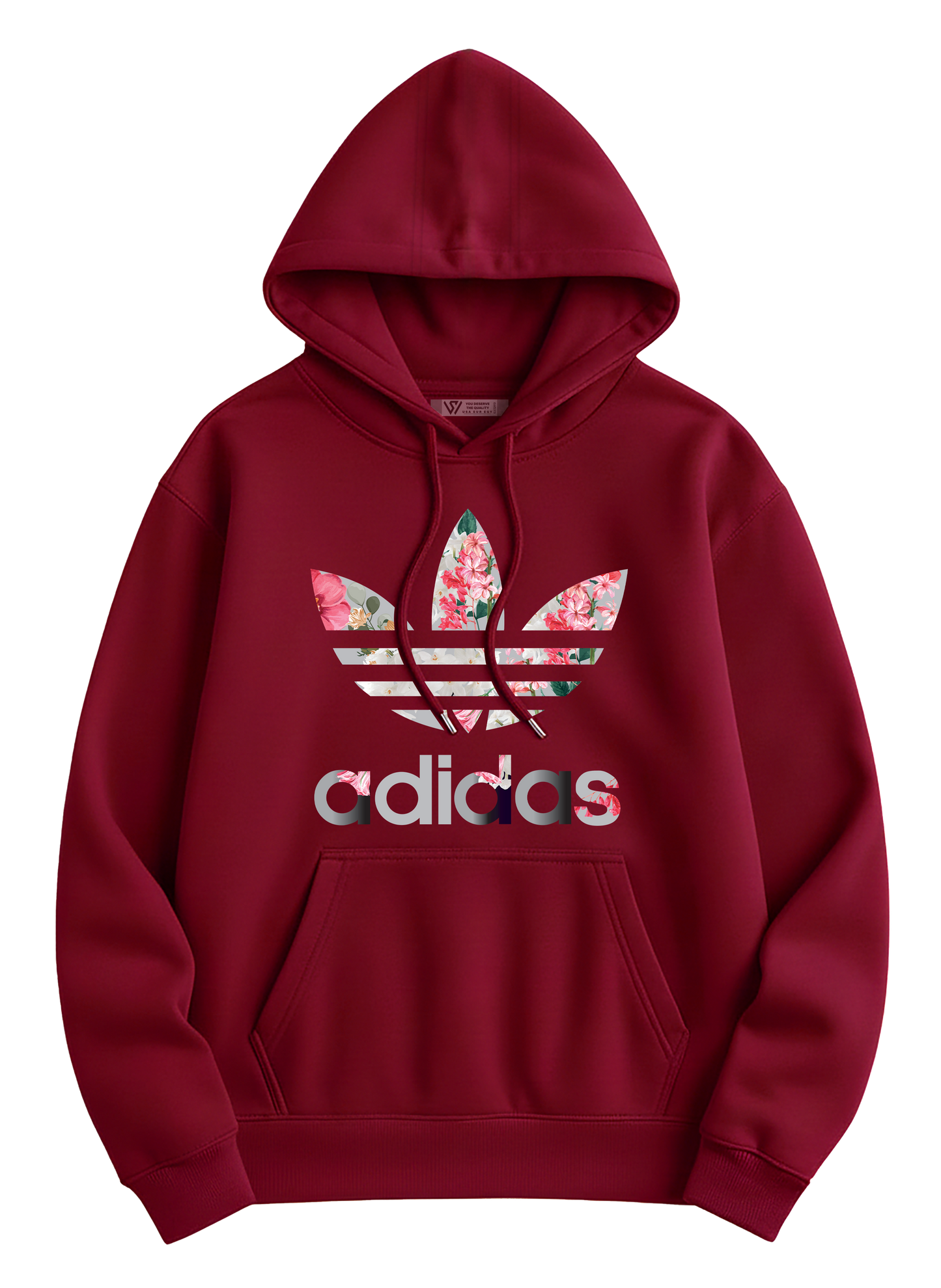 Adidas(Pink) Hoodie - Basic Printed