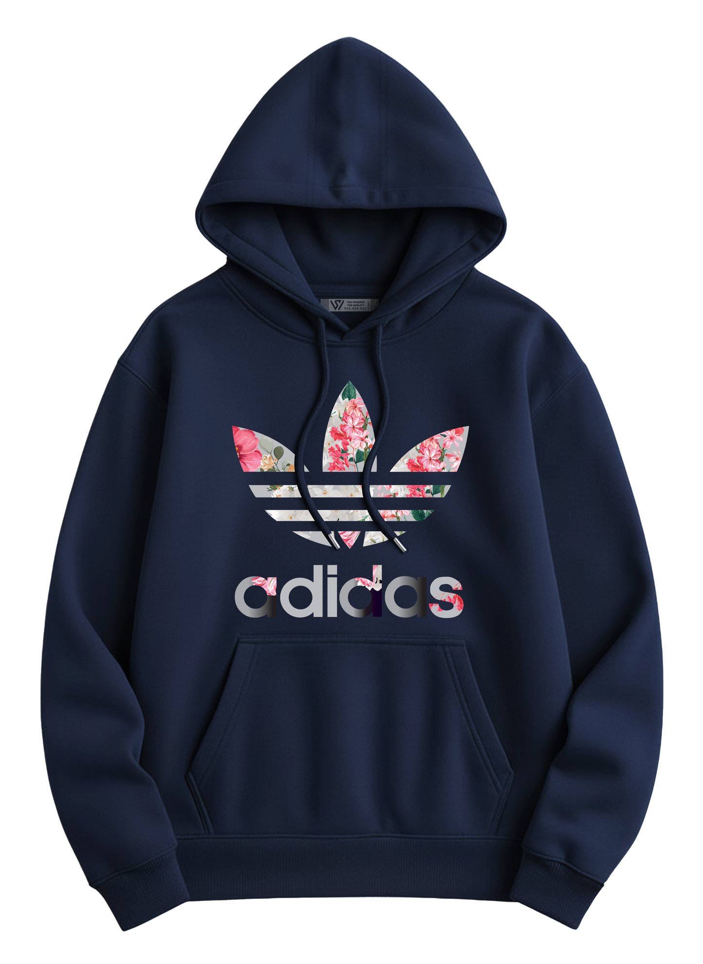 Adidas(Pink) Hoodie - Basic Printed