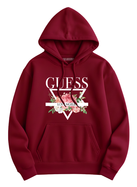 Guess Flower Hoodie - Basic Printed