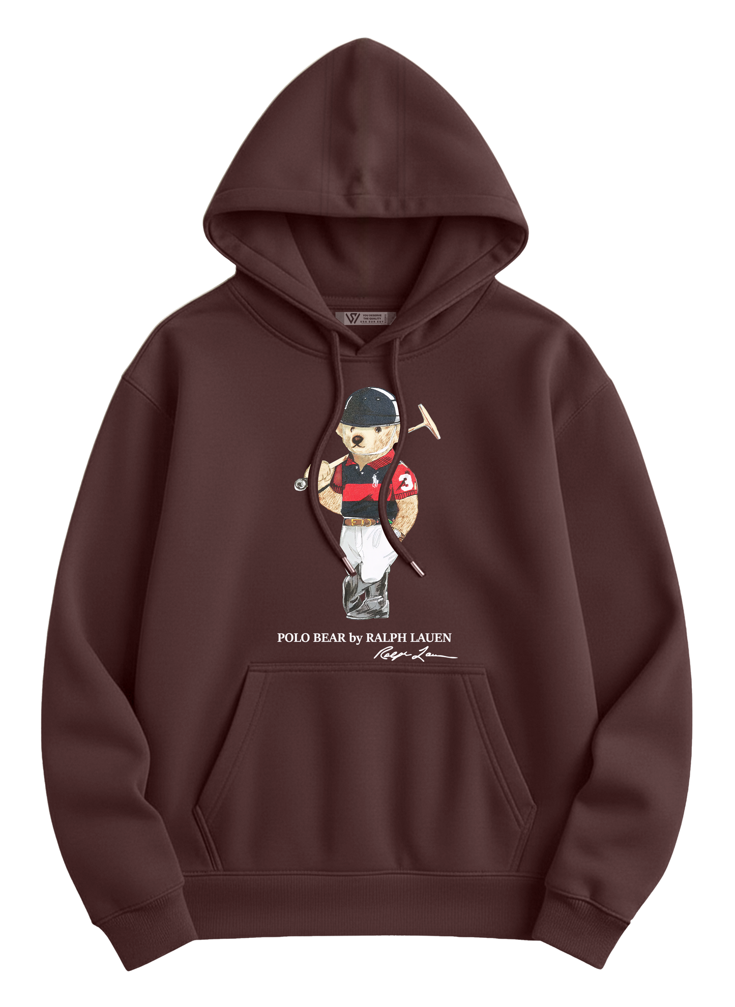 Polo Bear Hoodie - Basic Printed