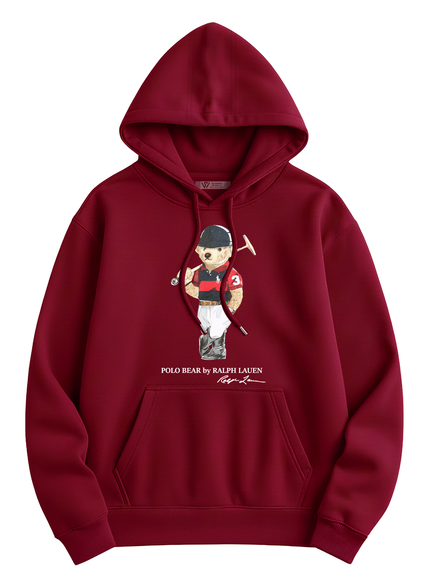 Polo Bear Hoodie - Basic Printed