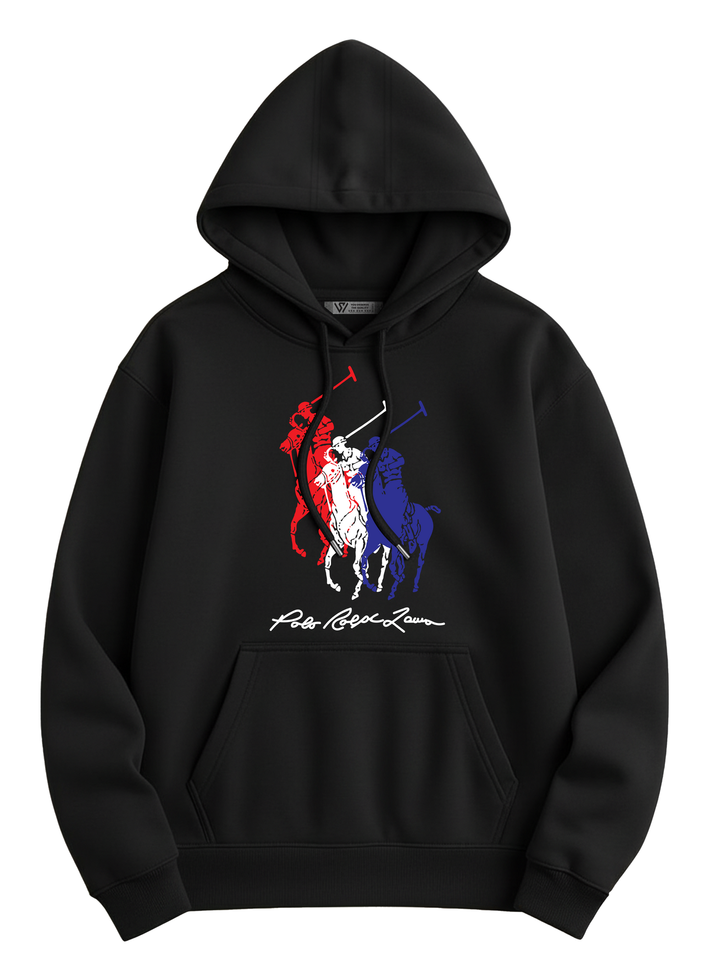Polo Hoodie - Basic Printed