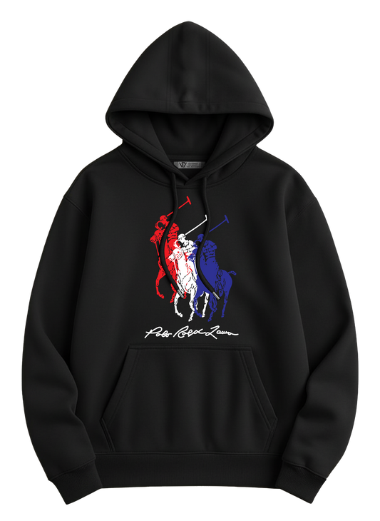Polo Hoodie - Basic Printed