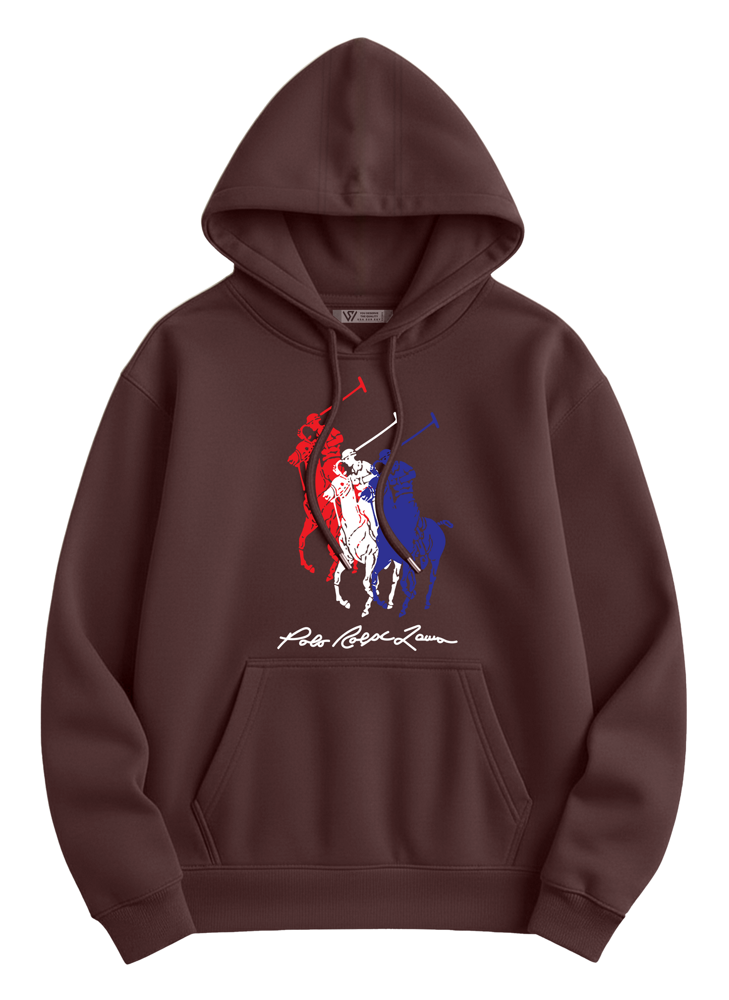 Polo Hoodie - Basic Printed