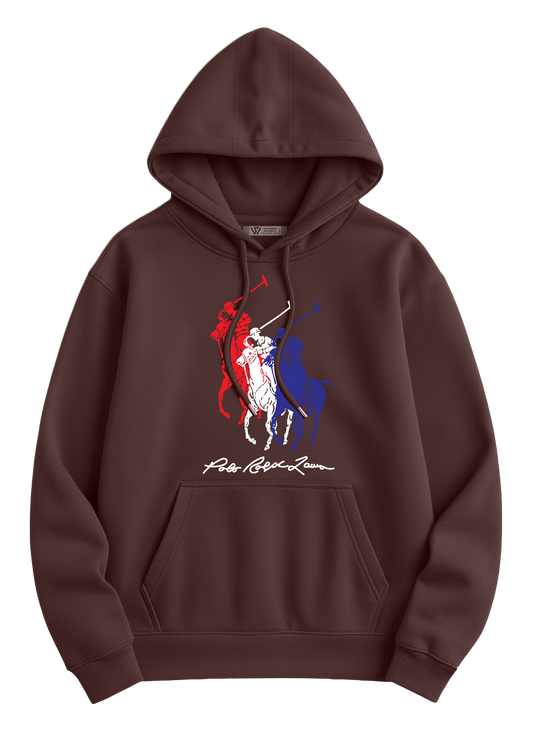 Polo Hoodie - Basic Printed