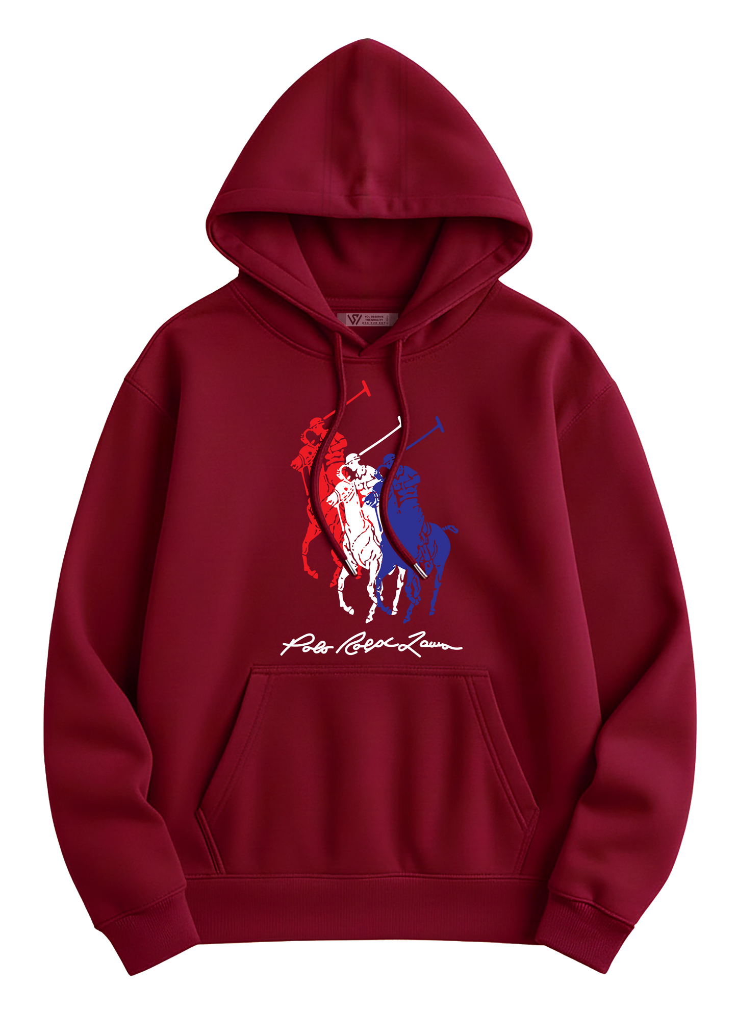 Polo Hoodie - Basic Printed
